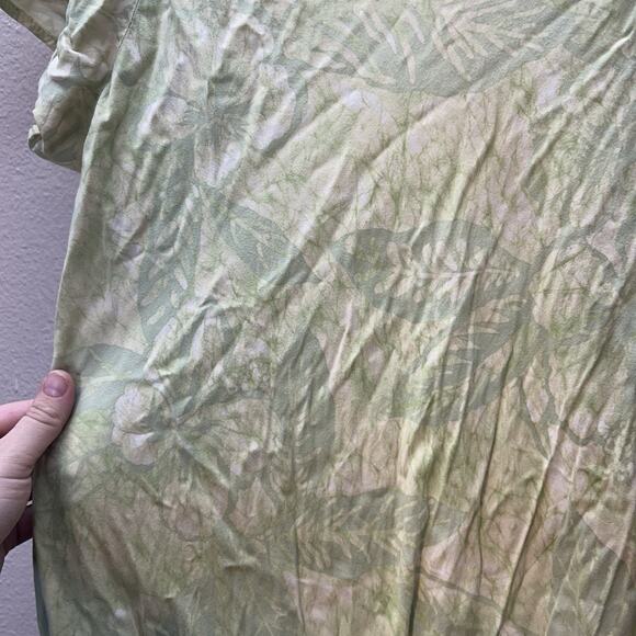 Nani Hawaii Tori Richard Womens Hawaiian Dress Large Floral Aloha Flutter Sleeve - Picture 9 of 10